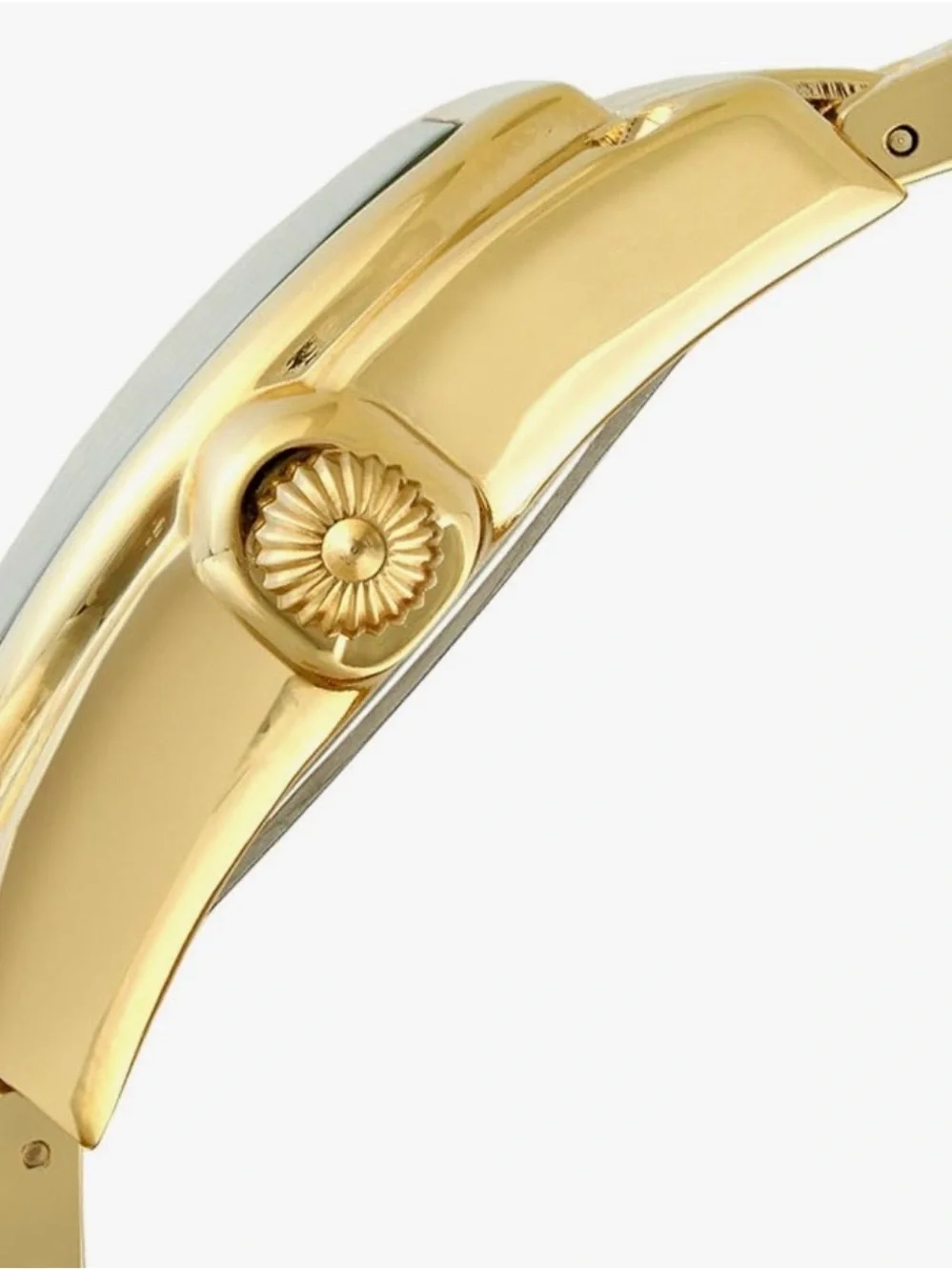 Peugeot GoldTone Tank Women’s Roman Numeral Bracelet Dress Watch Luxury Inspired